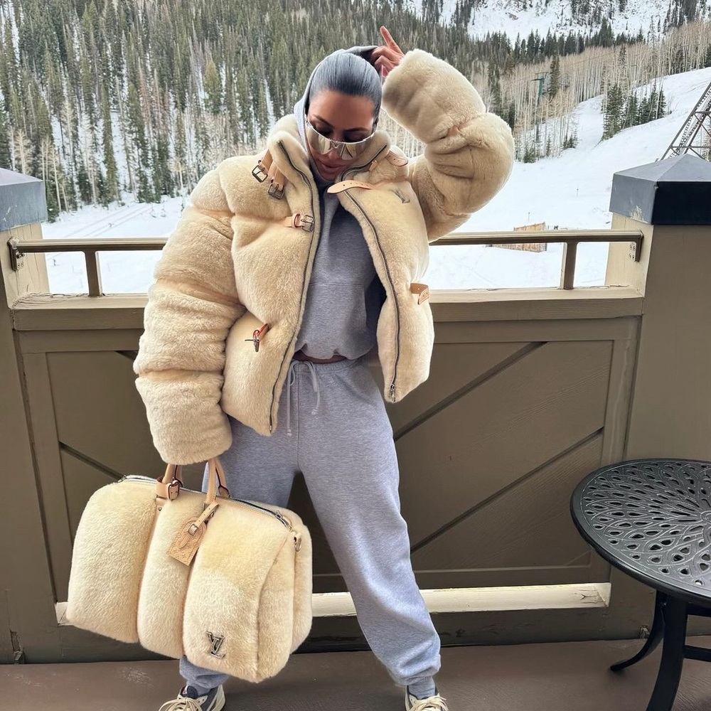 NWT KIM KARDASHIAN x SKIMS x COTTON FLEECE JOGGER SET